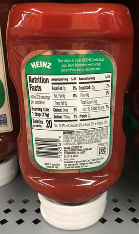 4 Bottles of Heinz Jalapeno Tomato Ketchup, 14 oz