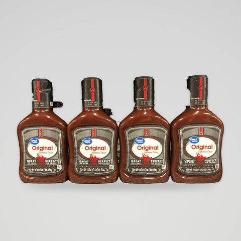 4 Bottles Great Value Original Barbecue Sauce Dip BBQ Pork Brisket