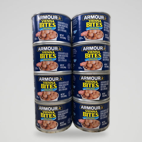 8 Cans of Armour Star Vienna Sausage Bites, 10 oz