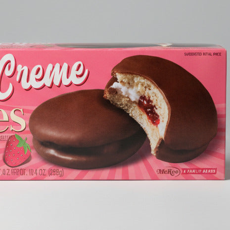Little Debbie Strawberry Jelly Creme Pies 10 oz Sweet Rolls Cookie