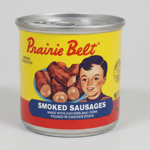 12 Cans Prairie Belt Smoked Sausages Meat 4.6 oz Vienna Wiener