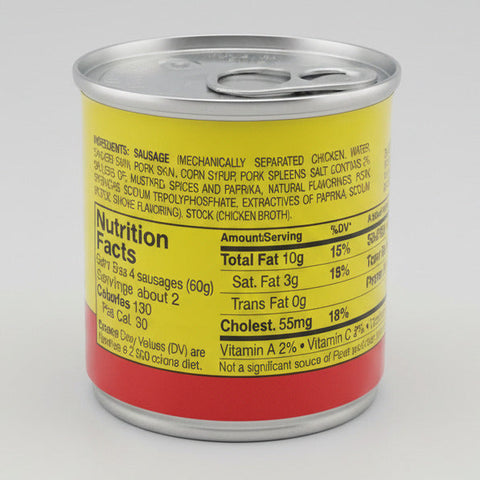 12 Cans Prairie Belt Smoked Sausages Meat 4.6 oz Vienna Wiener