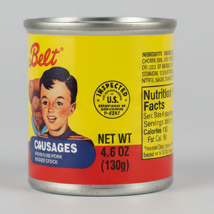 12 Cans Prairie Belt Smoked Sausages Meat 4.6 oz Vienna Wiener