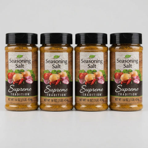 4 Jars of Supreme Tradition Seasoning Salt, 16 oz
