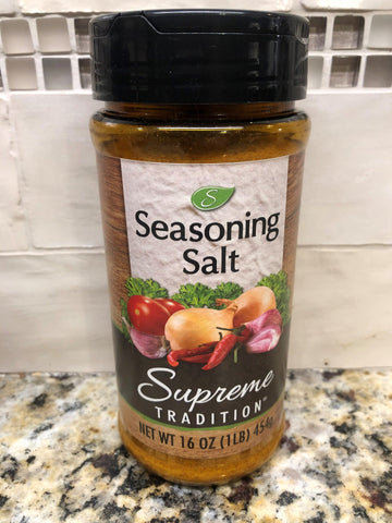 4 Jars of Supreme Tradition Seasoning Salt, 16 oz