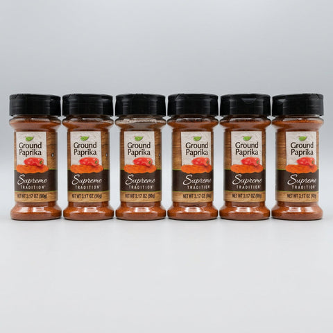 6 Jars of Supreme Tradition Ground Paprika Seasoning, 3.17 oz