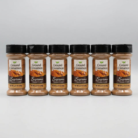 6 Jars Supreme Tradition Ground Cinnamon 3.17 oz