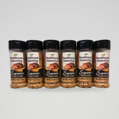 6 Jars of Supreme Tradition Steakhouse Steak Seasoning, 2.5 oz