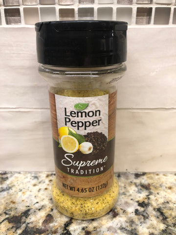 6 Jars of Supreme Tradition Lemon Pepper Seasoning, 4.65 oz