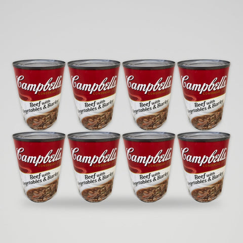 8 Cans of Campbell's Condensed Beef with Vegetables & Barley Soup, 10.5 oz