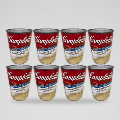 8 Cans of Campbell's Condensed Cream of Chicken with Herbs Soup, 10.5 oz