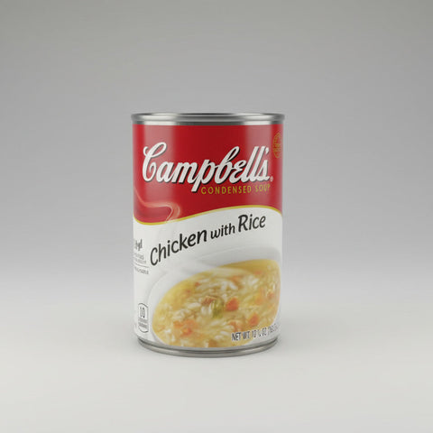 12 CANS Campbell's Condensed Chicken with Rice Soup 10.5 oz Can