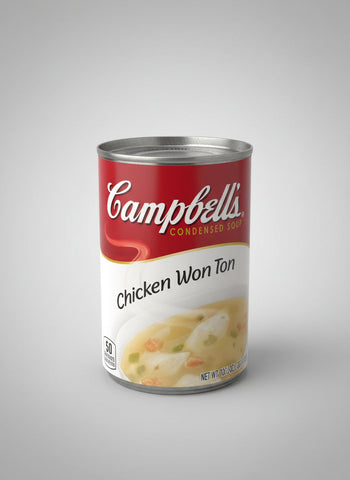 4 CANS Campbell's Condensed Chicken Wonton Soup 10.5 oz Can