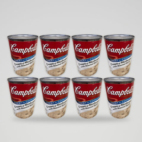 8 Cans Campbell's Condensed Cream of Mushroom with Roasted Garlic Soup, 10.5 oz