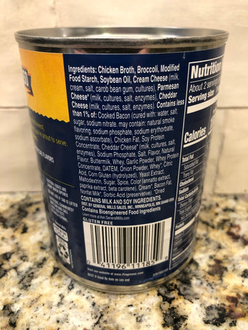 10 Cans of Progresso Rich & Hearty Broccoli Cheese with Bacon Soup, 18 oz