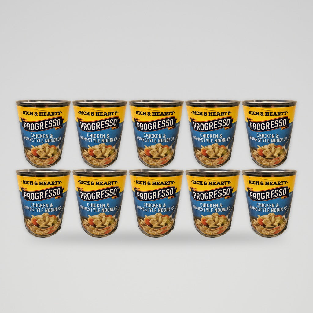 Progresso Rich & Hearty Chicken & Homestyle Noodle Soup, 19 oz Cans