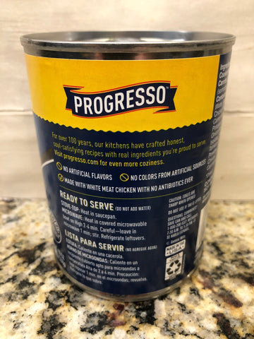 10 CANS Progresso Rich & Hearty Chicken & Homestyle Noodle Soup 19 oz Can