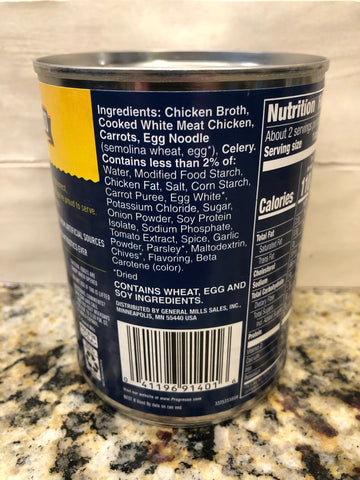 10 Cans of Progresso Rich & Hearty Chicken & Homestyle Noodle Soup, 19 oz