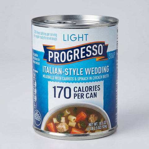 10 Cans of Progresso Light Italian Style Wedding Soup, 18.5 oz