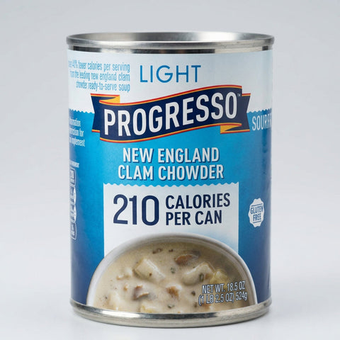 10 Cans of Progresso Light New England Clam Chowder Soup, 18.5 oz