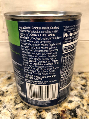 10 CANS Progresso Reduced Sodium Italian Style Wedding Soup 18.5 oz Can Meatballs