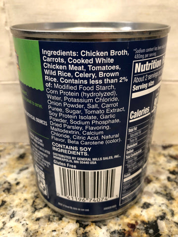 10 Cans of Progresso Reduced Sodium Chicken and Wild Rice Soup, 18.5 oz