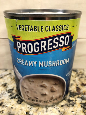 10 Cans of Progresso Vegetable Classics Creamy Mushroom Soup, 18 oz