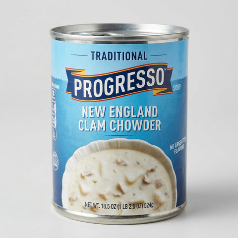 10 Cans of Progresso Traditional New England Clam Chowder Soup, 18.5 oz