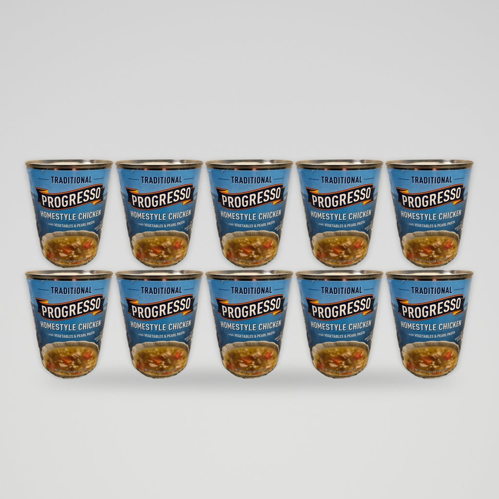 Progresso Homestyle Chicken with Vegetables & Pearl Pasta Soup, 19 oz Cans