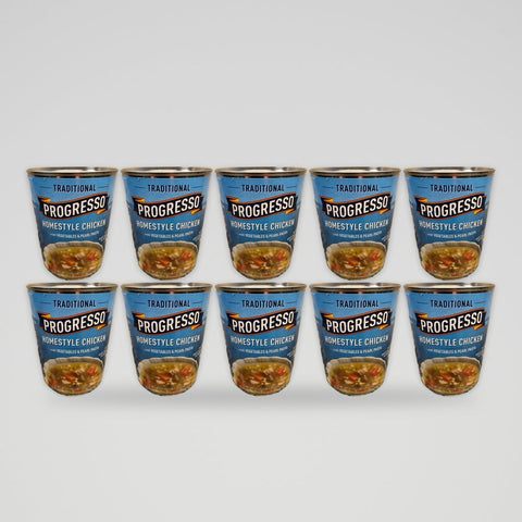 10 Cans Progresso Homestyle Chicken w/ Vegetables & Pearl Pasta Soup, 19 oz