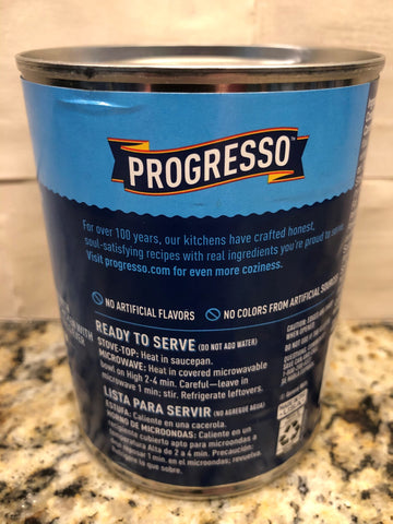 4 CANS Progresso Traditional Hearty Chicken & Rotini Soup 19 oz Can