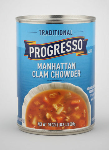 4 CANS Progresso Traditional Manhattan Clam Chowder Soup 19 oz Can