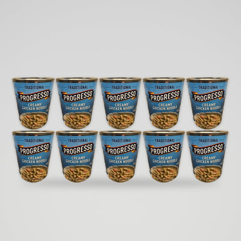 10 Cans of Progresso Traditional Creamy Chicken Noodle Soup, 18.5 oz