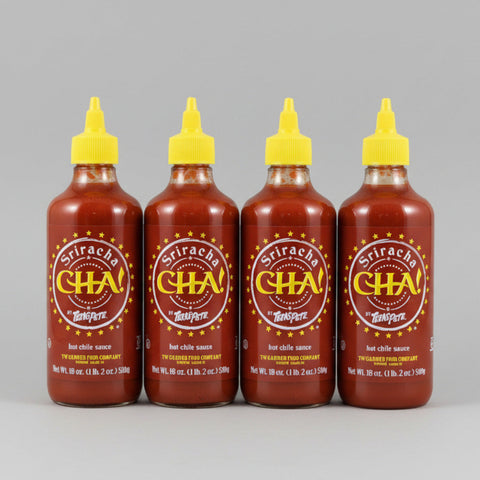4 BOTTLES Texas Pete Sriracha CHA! Hot Sauce Pepper Burgers Soup Eggs