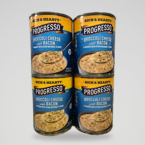 Progresso Rich & Hearty Broccoli Cheese with Bacon Soup, 18 oz Cans