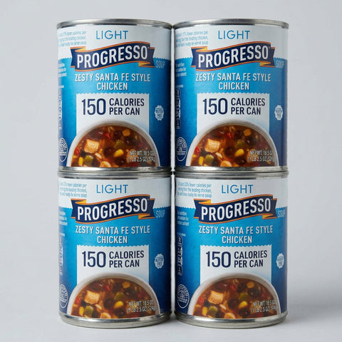 4 Cans of Progresso Light Zesty Santa Fe Style Chicken Soup, 18.5 oz