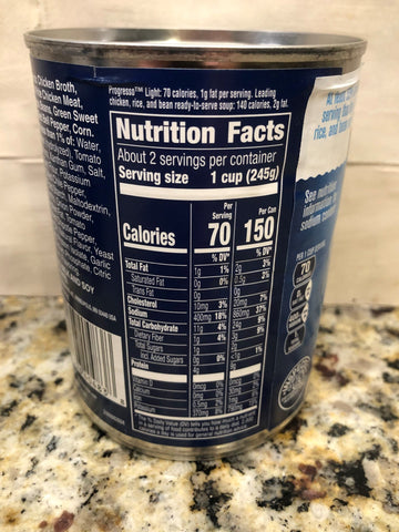 4 Cans of Progresso Light Zesty Santa Fe Style Chicken Soup, 18.5 oz