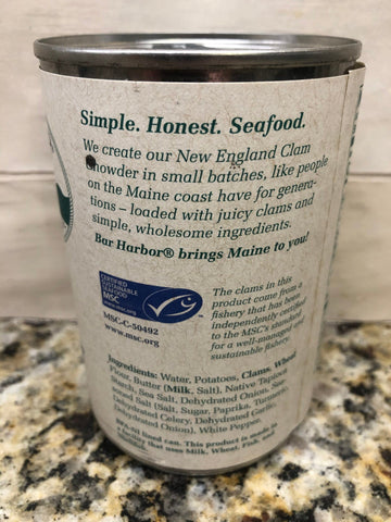 6 Cans of Bar Harbor New England Style Clam Chowder Soup, 15 oz