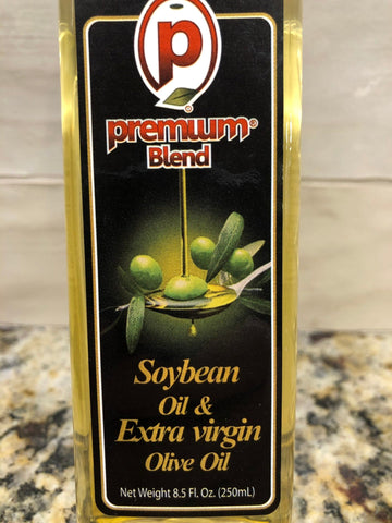 Six Bottles Premium Blend Soybean Oil & Extra Virgin Olive Oil 8.5 fl oz Bottle