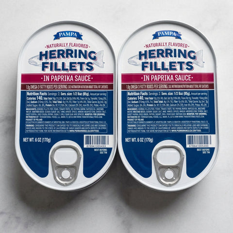8 Cans Pampa Herring Fillets in Paprika Sauce 6 oz Can (Copy)