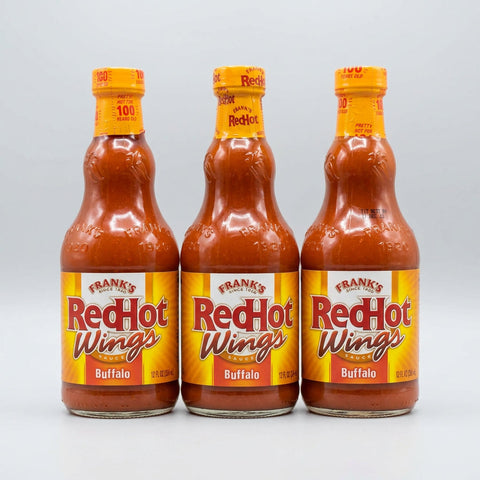 3 Bottles of Frank's Red Hot Buffalo Wings Sauce, 12 oz