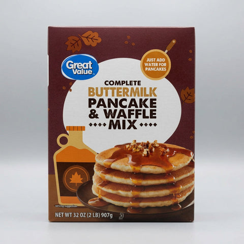 Great Value Buttermilk Complete Pancake & Waffle Mix, 32 oz