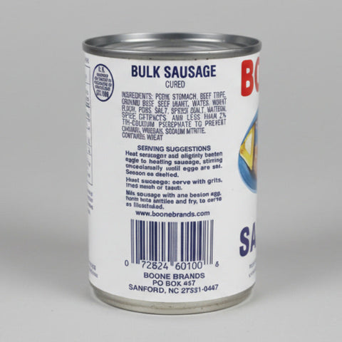 18 Cans Beverly Bulk Sausage Cured 10 oz Can breakfast eggs grits