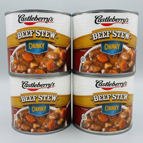 4 Cans of Castleberry's Chunky Beef Stew, 20 oz