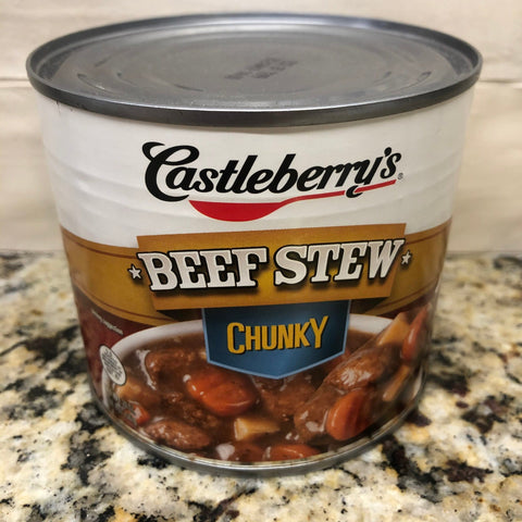 4 CANS Castleberry's Chunky Beef Stew 20 oz Can Soup Hash