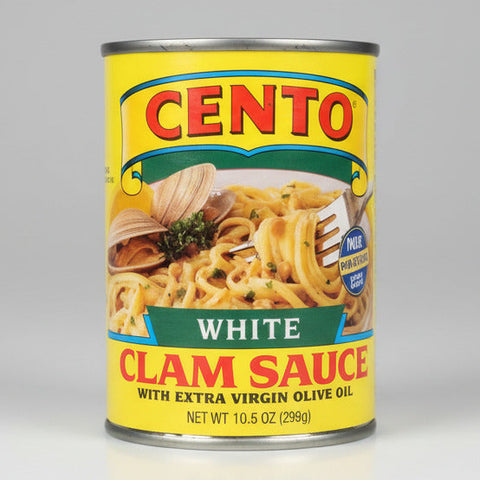 4 CANS Cento White Clam Pasta Sauce 10.5 oz Soup Linguine Spaghetti