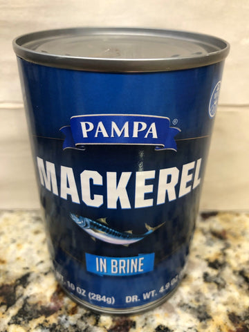 6 Cans Pampa Mackerel in Brine 10 oz Can