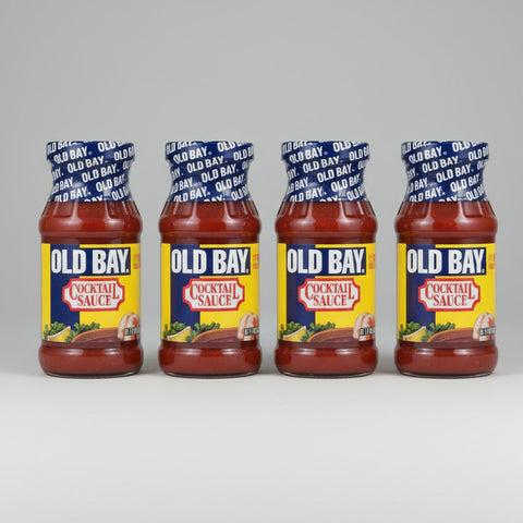 4 Jars Old Bay Cocktail Sauce 8 Oz shrimp clams crab cakes fish boil burgers