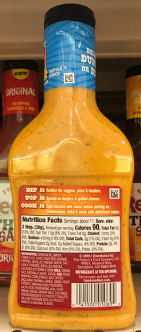3 Bottles of Frank's Red Hot Buffalo 'n Ranch Thick Sauce, 12 oz
