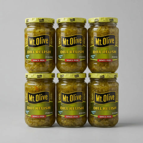 6 Jars of Mount Olive Dill Relish, 8 oz
